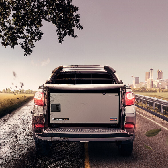 Caja de herramientas pickup box 100x82x50cm gris TN4840