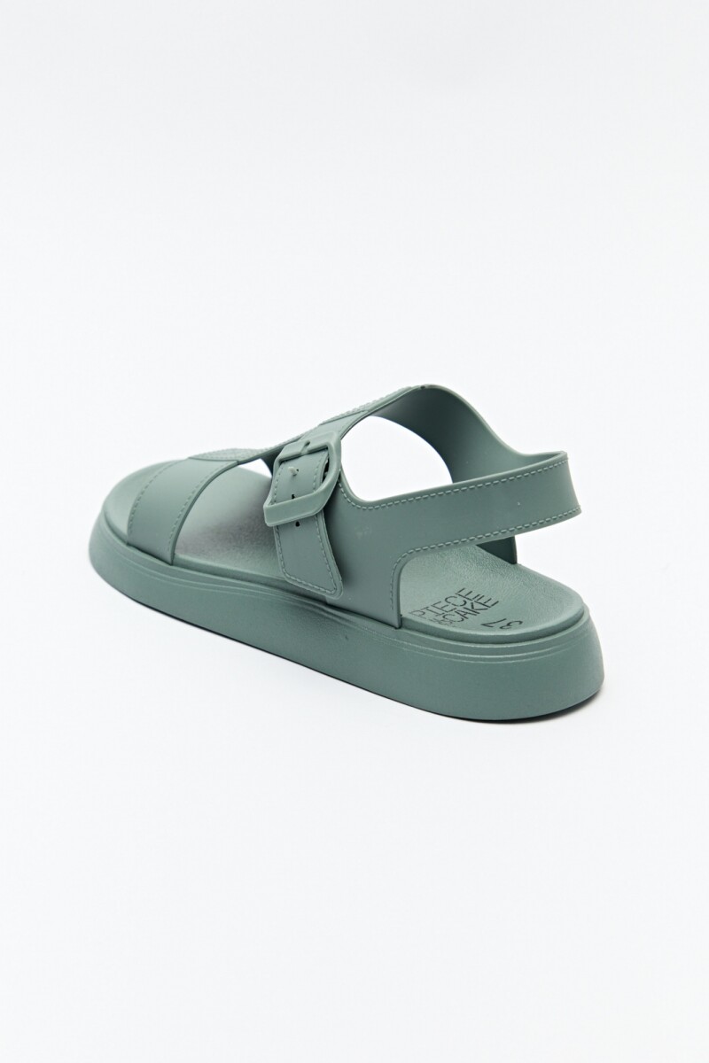SANDALIA ROMANIKA Verde Grisáceo