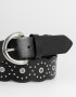 Cinturones y Fajas Boho Cinturón Vintage Con Tachas - Negro