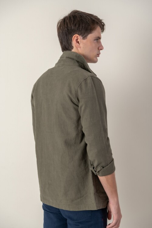 Sobre camisa Lino Verde