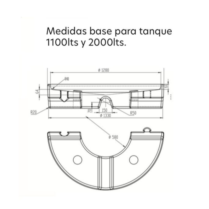 Tanque para Agua Cónico c/base Tricapa WEB 1100 Litros PPL incluidos. Tanque para Agua Cónico c/base Tricapa WEB 1100 Litros PPL incluidos.