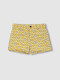 Short De Twill Estampado Verde