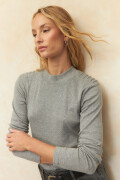 POLERA MOLITA Gris Melange