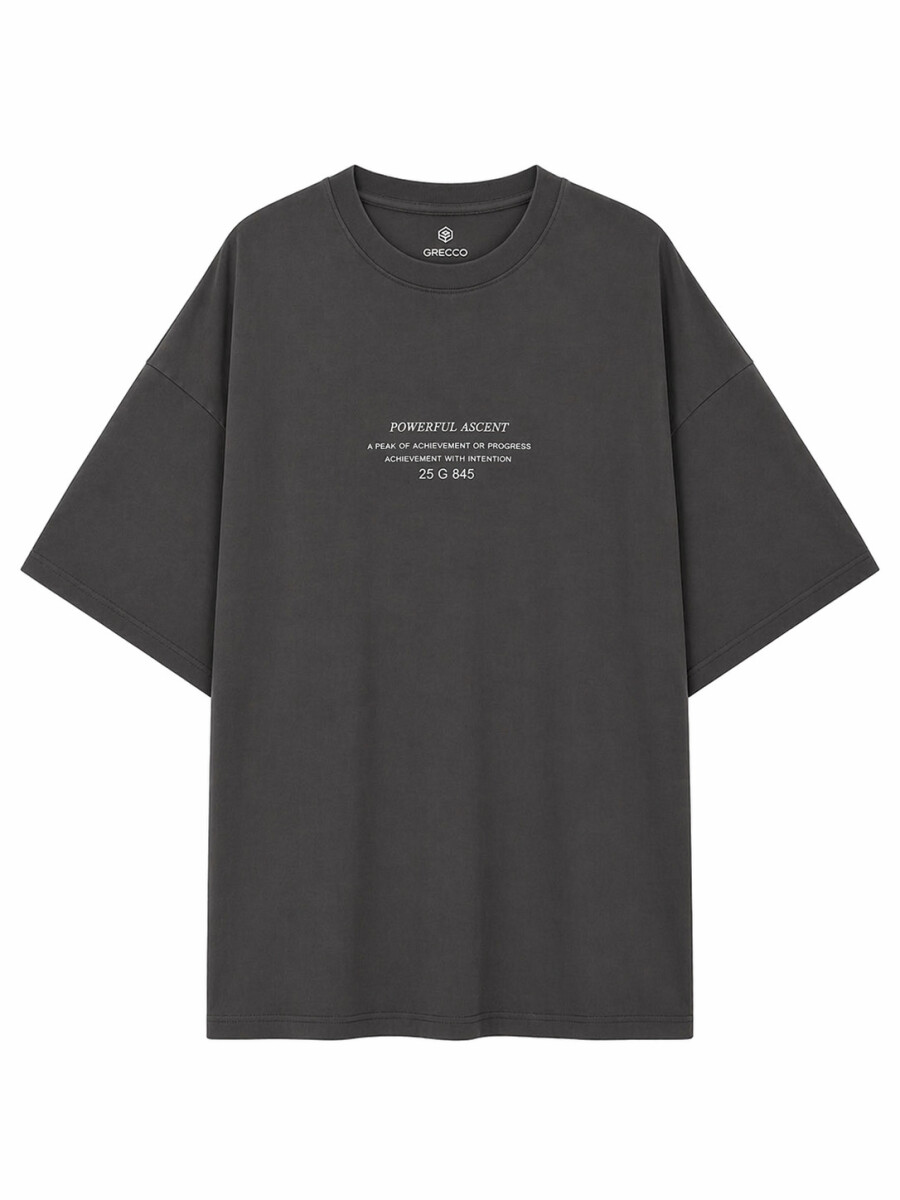 REMERA DUST FUT II - GRIS OSCURO 