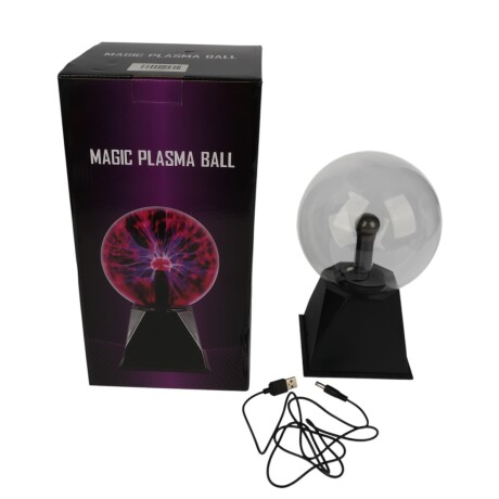 LÁMPARA DE PLASMA BOLA TÁCTIL 6" USB LÁMPARA DE PLASMA BOLA TÁCTIL 6" USB