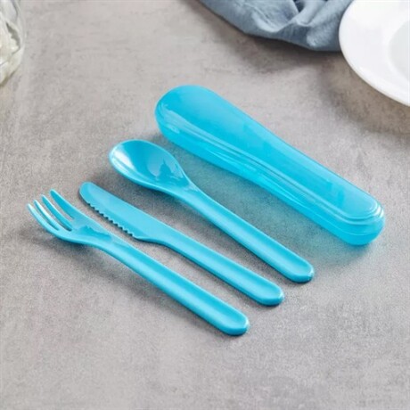 Cubiertos con estuche Celeste