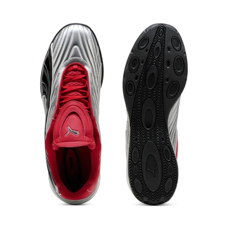 Zapatillas V1PER Goalgetter Hombre Puma Silver-for All Time Red