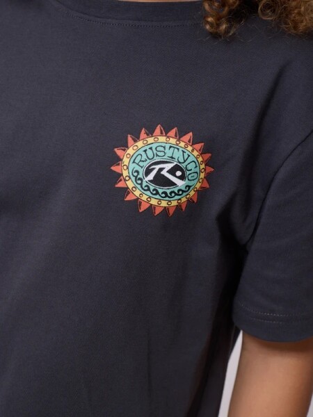 T-SHIRT RUSTY EGAPE TEEN GRIS OSCUR