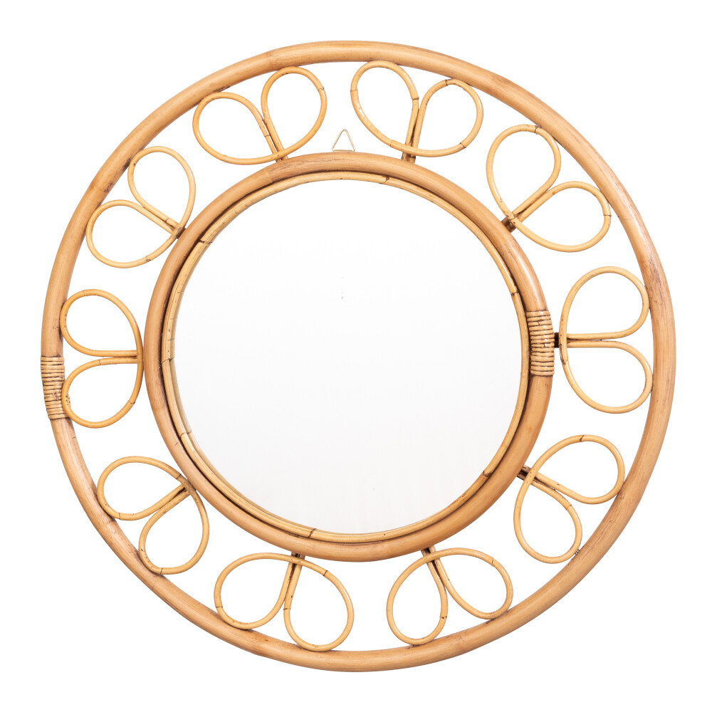 ESPEJO CIRCULAR RATTAN NATURAL-BEIGE 7138