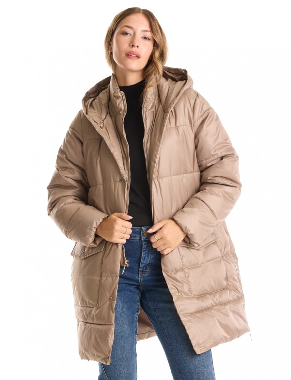 Campera Con Pechera Interna TOSTADO