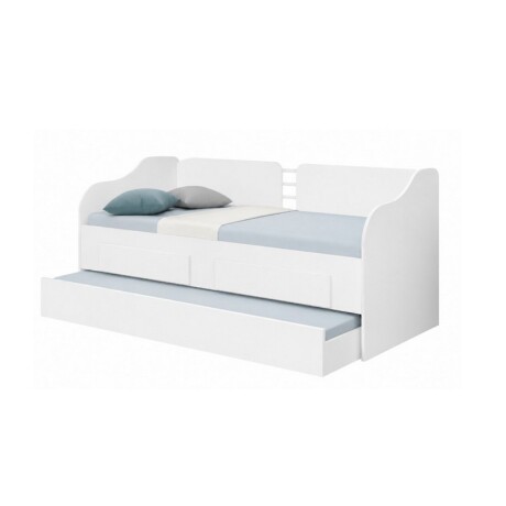 CAMA MARINERA 2 CAJONES CON AUXILIAR BLANCA CAMA MARINERA 2 CAJONES CON AUXILIAR BLANCA