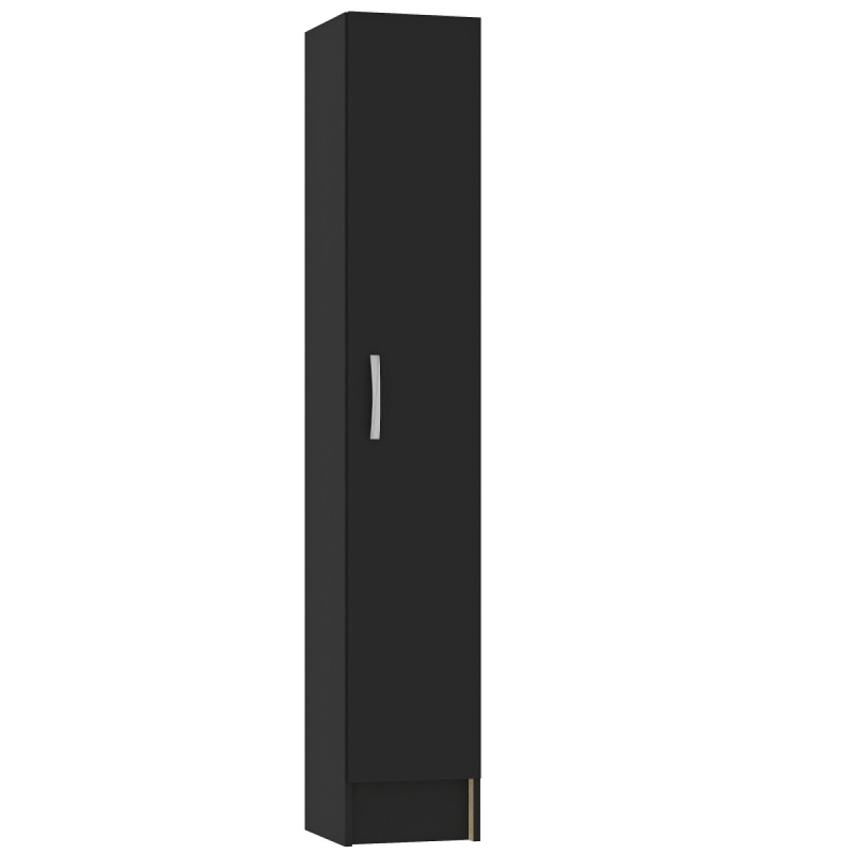 [ OUTLET ] Multiuso Panelero 1 puerta 4 estantes interior natural 30 x 32 x 168 cm - Negro 
