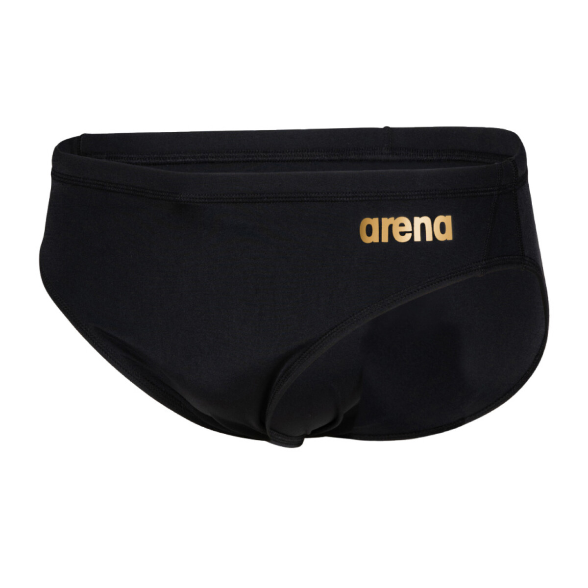 Malla De Entrenamiento Para Hombre Arena Team Swim Brief Solid - Negro y Dorado 