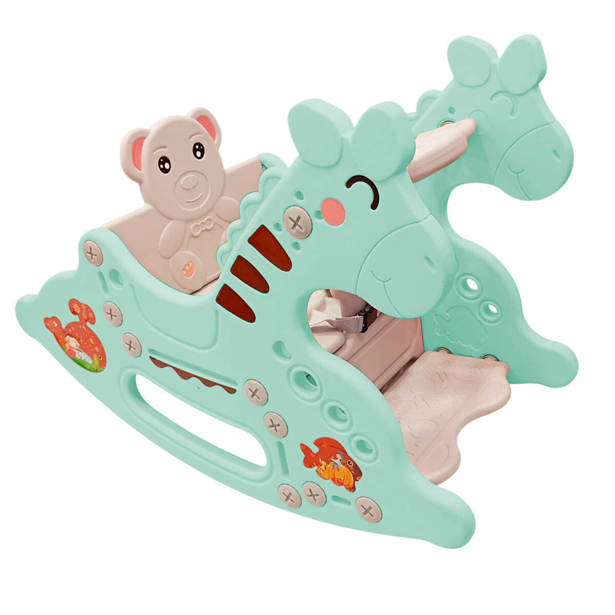 Caballito Balancín Mecedor Tobogán Plástico P/ Niño - Pla002003 