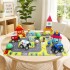 Juego Ciudad Bloques Y Autitos Encastre TopBright Madera Gris 1