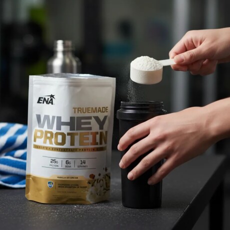 Suplemento en polvo ENA Whey True Made 1LB Vainilla
