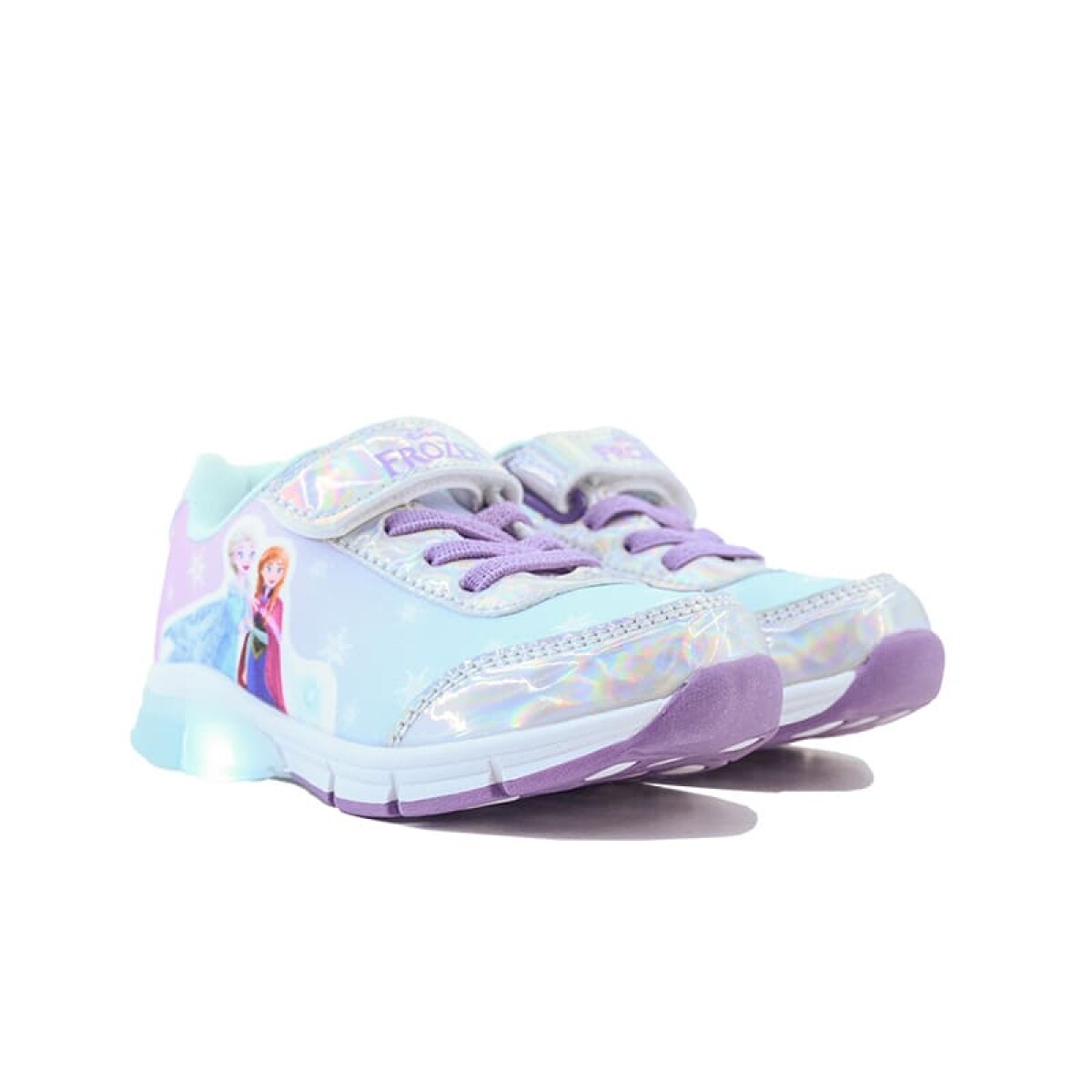 Championes Disney Frozen Suela Luces de Niños - FRICFW24003 - Celeste-lila 