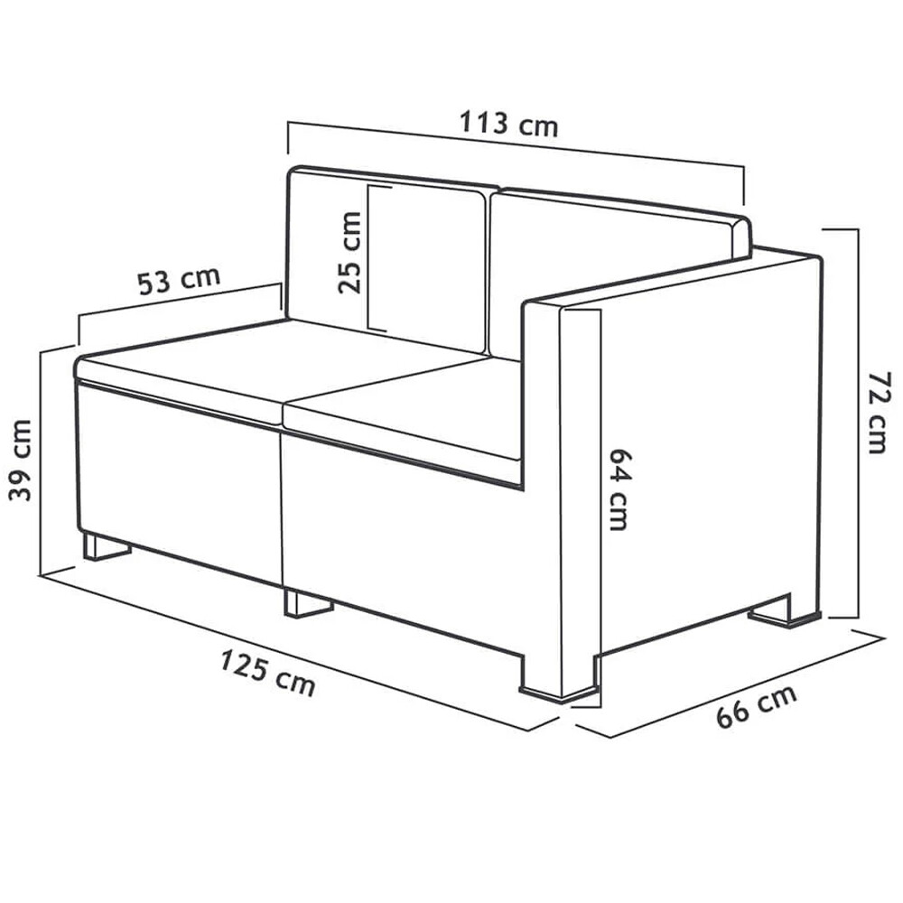 JUEGO DE JARDÍN MODELO GRECIA 5 PIEZAS Juego De Jardín Modelo Grecia 5 Piezas