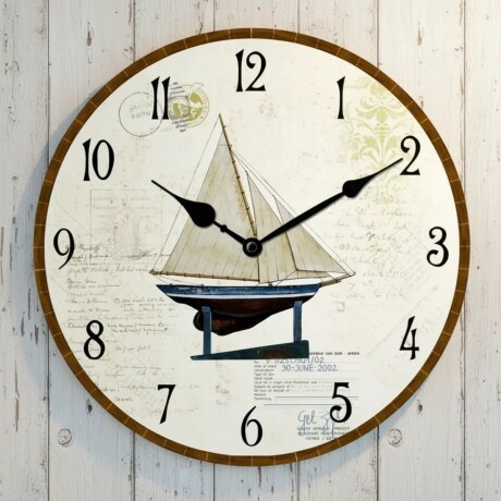 Reloj de pared mdf D28,8x3,5 cm BARCO