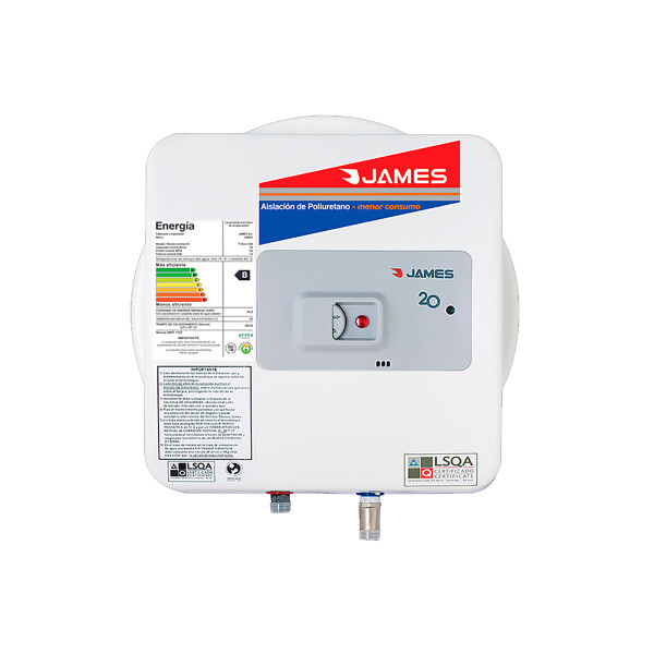 TERMOTANQUE JAMES 20 L ACERO Prisma N/A