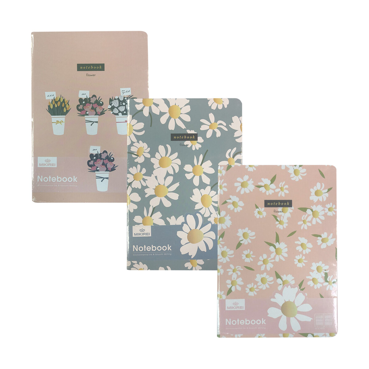Libreta 80 Hojas Diseño Surtidos 21 x 14 cm - Flores 