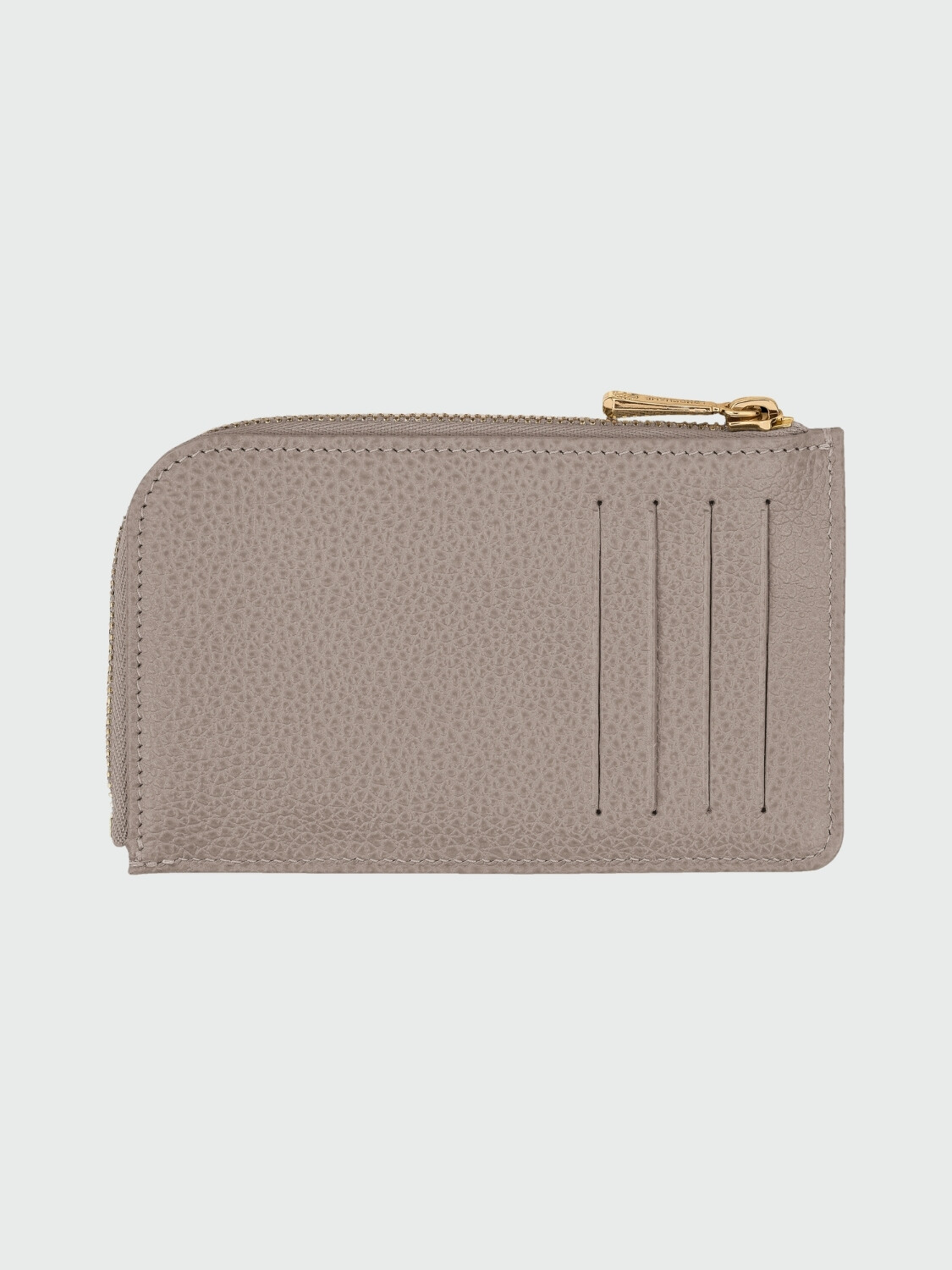 Longchamp - Tarjetero de cuero, Le Foulonné Gris
