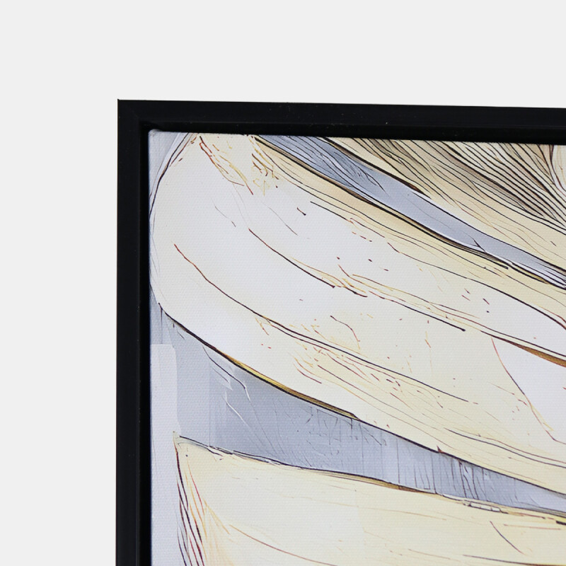 CUADRO DEC HOJAS 60X90CM Unica