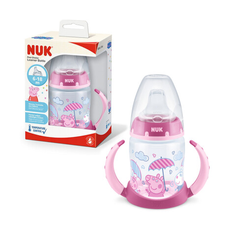 Botella Nuk First Choice 150ml, Control De Temperatura 6-18m Rosa