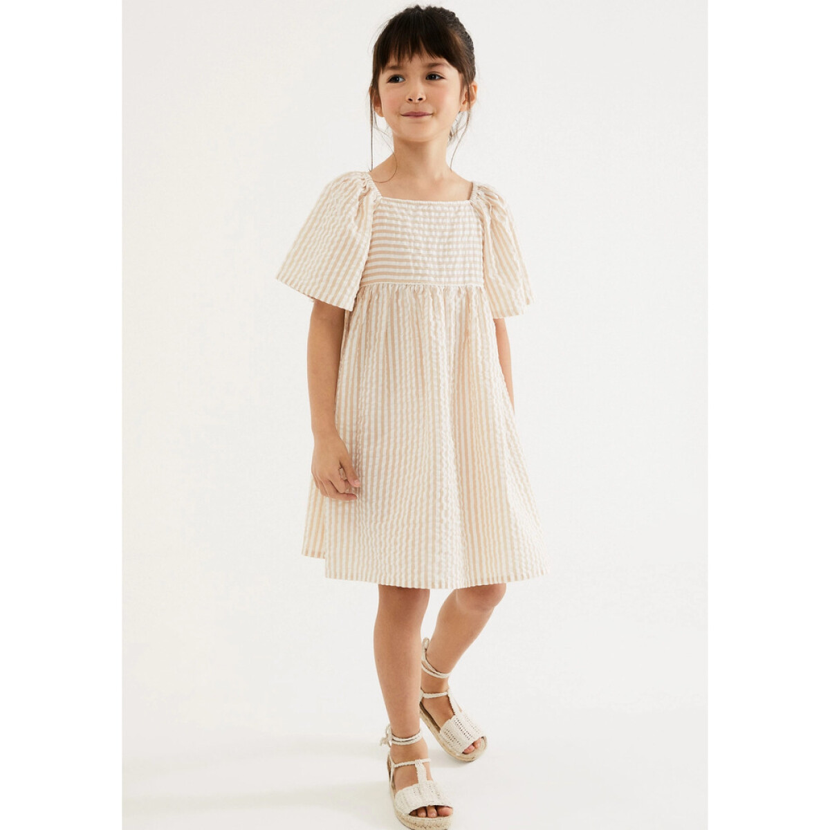 VESTIDO MM FEM - CAQUI CLARO 