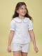 Pijama Rayas Con Estrellas Blanco