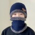Kit Set Invierno Gorro Bufanda Cuello Guantes Abrigo Unisex ® Color Variante Gris Azul