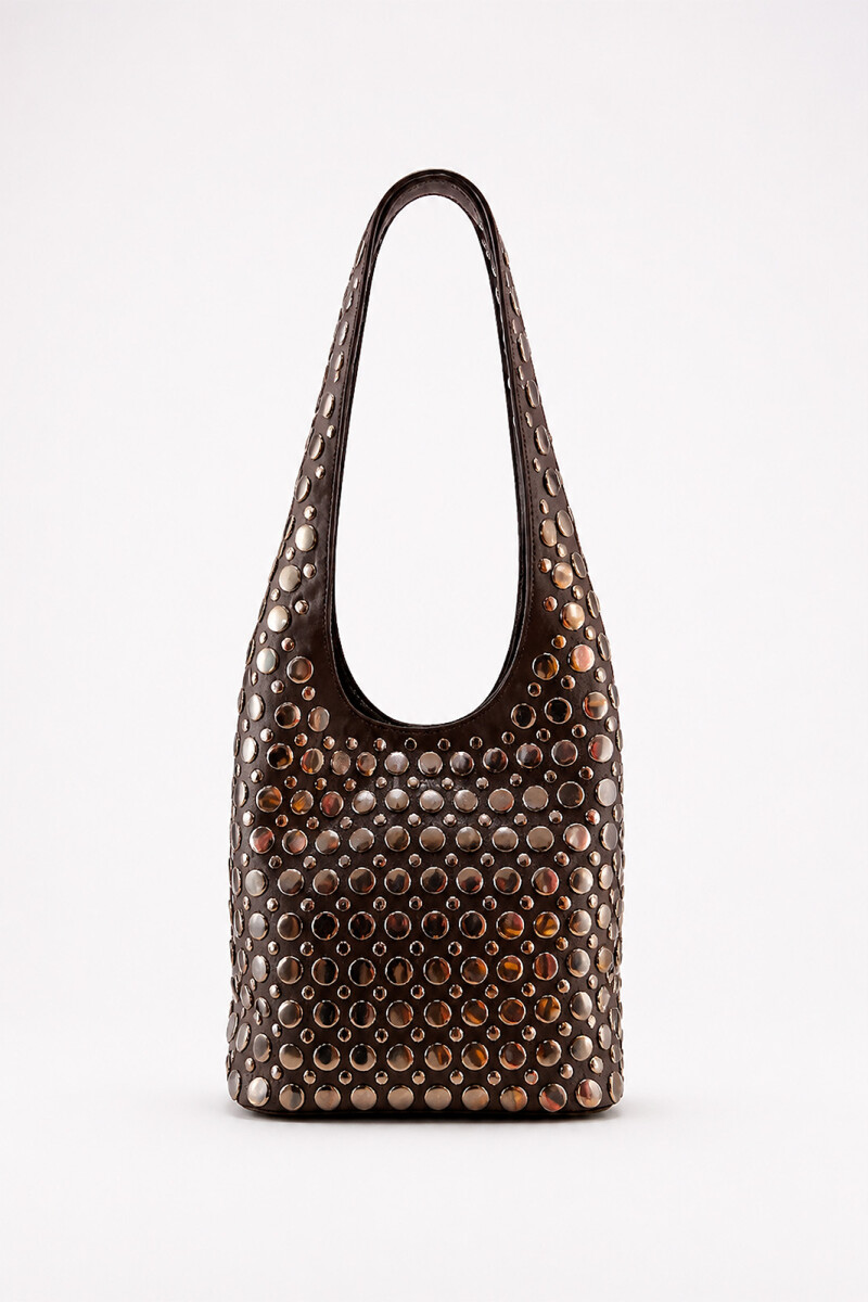 CARTERA TACHAS MARRON
