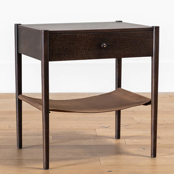 MESA DE NOCHE CANVAS Marrón - UNICO