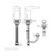 GRIFERIA BIDET MONOCOMANDO NEGRO MATE LINEA SAUCO BAÑO NEGRO