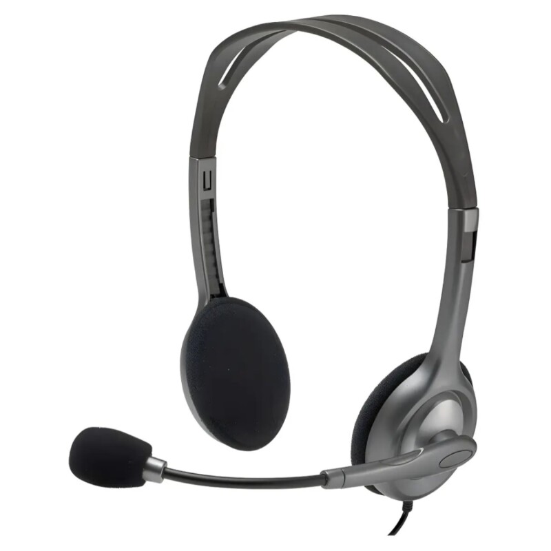 Auriculares Logitech H111 con Mic y Conector 3.5mm Gris Auriculares Logitech H111 con Mic y Conector 3.5mm Gris