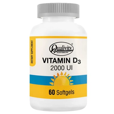 Vitamina D3 2000 Ui Qualivits 60 Caps. Vitamina D3 2000 Ui Qualivits 60 Caps.