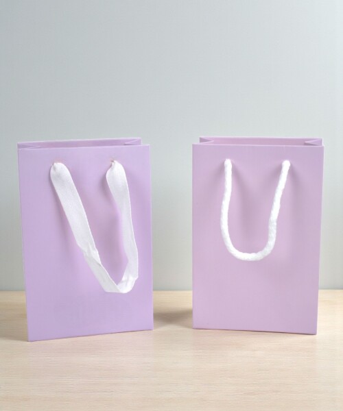 Bolsa cartulina 10x05x15 cm LILA