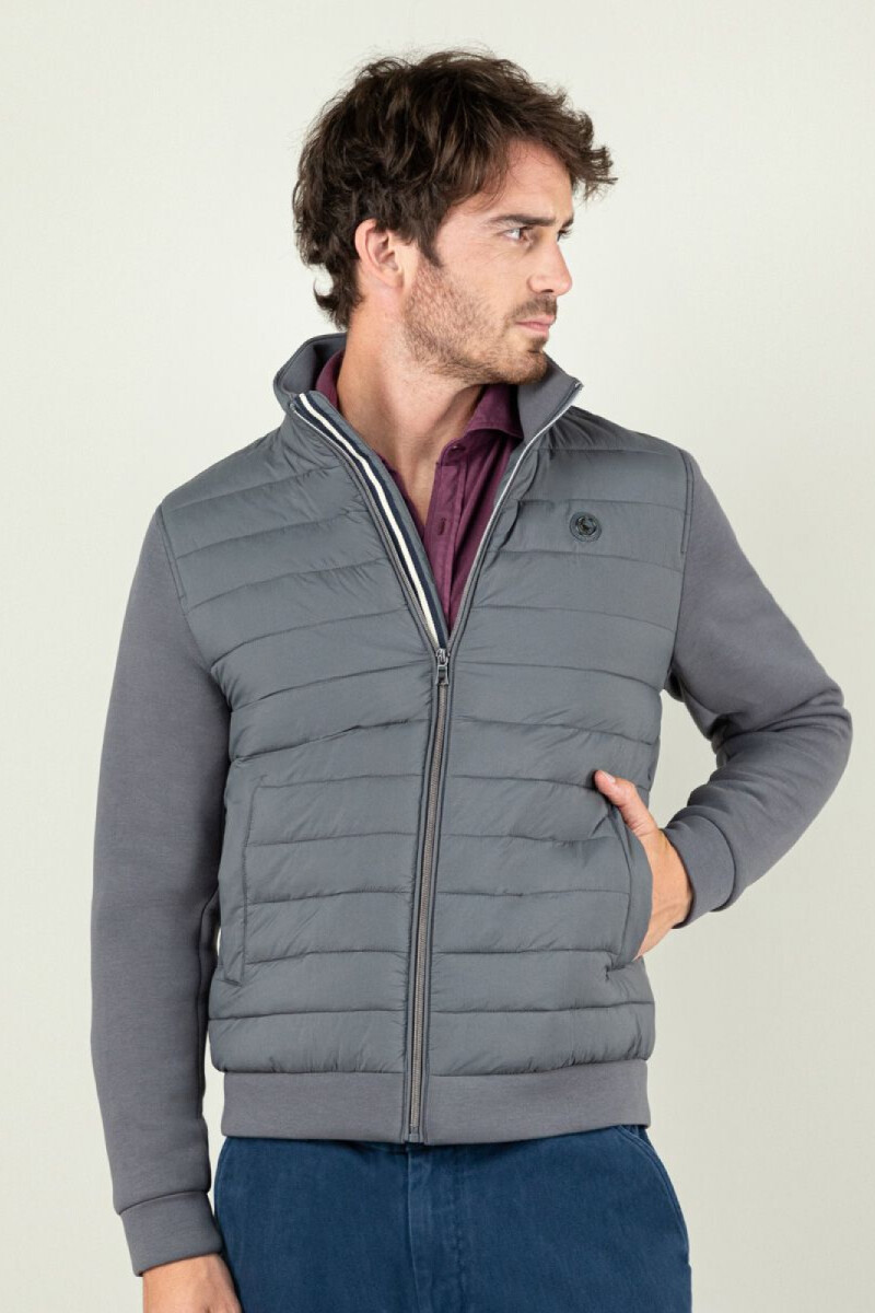 Campera Manga Neopreno El Ganso Gris Marengo