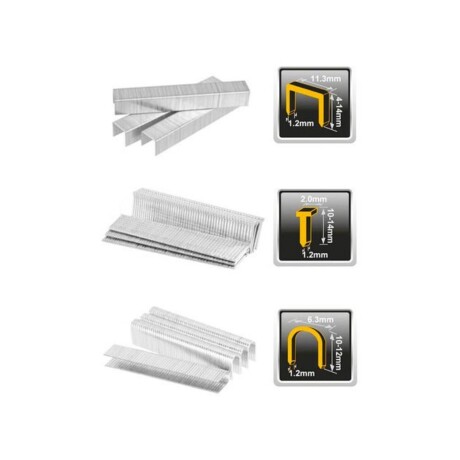 Engrampadora clavadora manual 3 en 1 Ingco + 600 grampas Engrampadora clavadora manual 3 en 1 Ingco + 600 grampas
