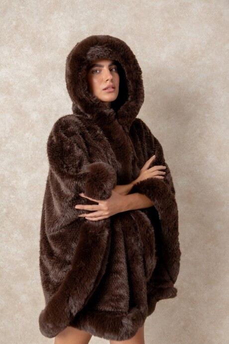 PONCHO GLENDYS Chocolate