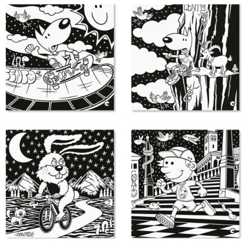 Carioca Velvet dibujo en terciopelo caja x4 Carioca Velvet Dibujo En Terciopelo Caja X4