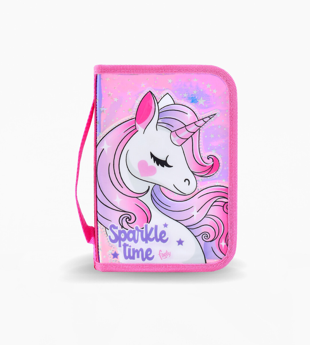 Cartuchera Footy Unicornio Sparkle Time - Rosa - Fucsia 