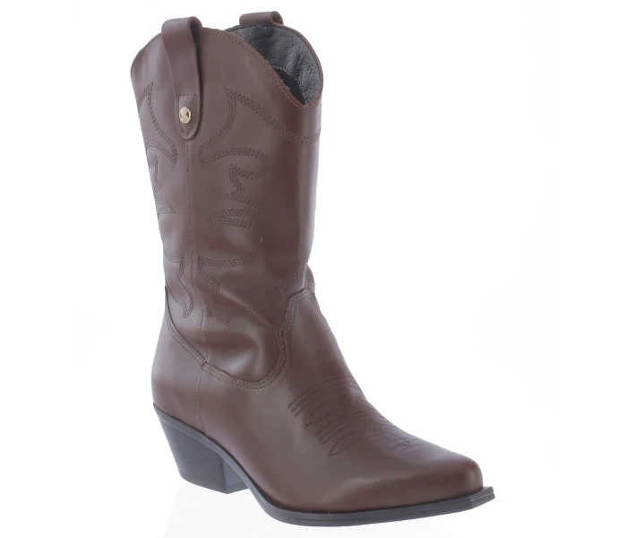 Bota tejana caña media Wood
