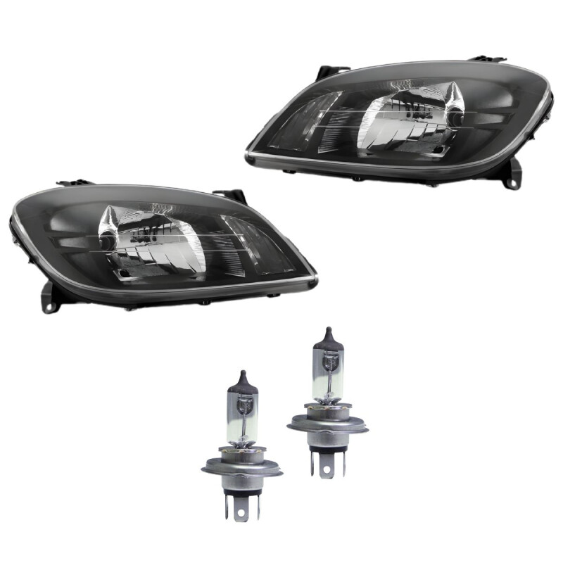 KIT DE SEMIOPTICAS FONDO NEGRO + LÁMPARAS Kit De Semiopticas Fondo Negro + Lámparas