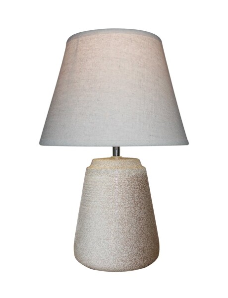 LAMPARA DE MESA CERAMICA D25x40CM BLANCO/MARRON LAMPARA DE MESA CERAMICA D25x40CM BLANCO/MARRON