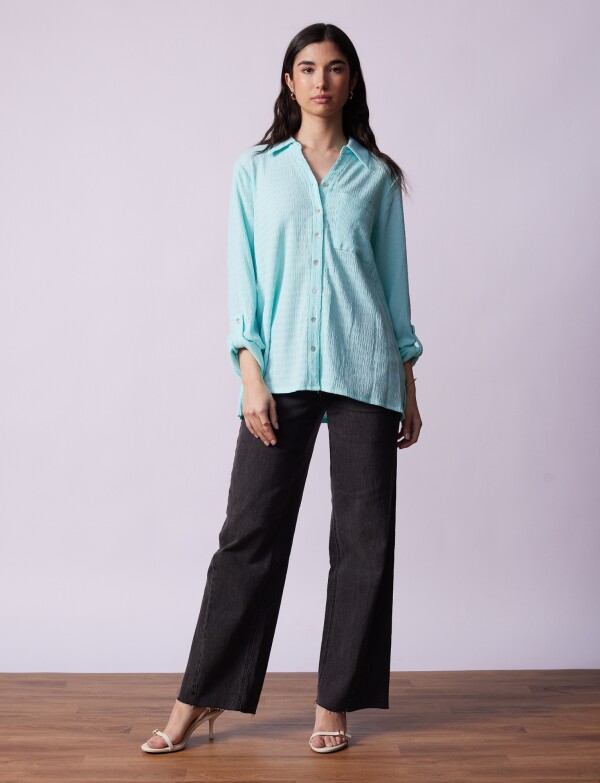 Camisa Solid VERDE AGUA