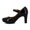 Zapato Formal Mujer Vizzano Charol Taco Alto Negro
