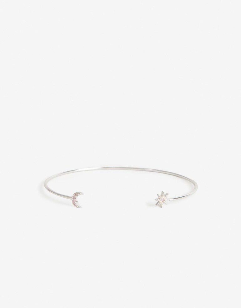 Pulseras Rígidas Cubic zirconia Pulsera Rígida Mystic - Plateado