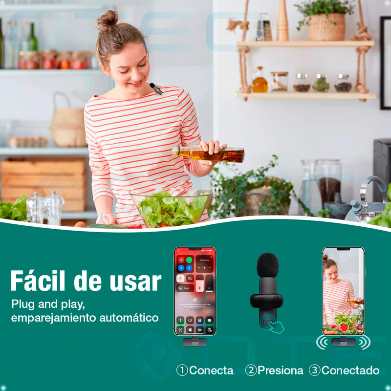 Micrófono De Solapa Inalámbrico Doble Para Android Micrófono De Solapa Inalámbrico Doble Para Android