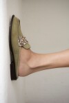 Mocasin mule Brezza Verde